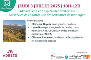 Attractivité et hospitalité au programme du Visio Saison du 3 juillet 2025 ! 