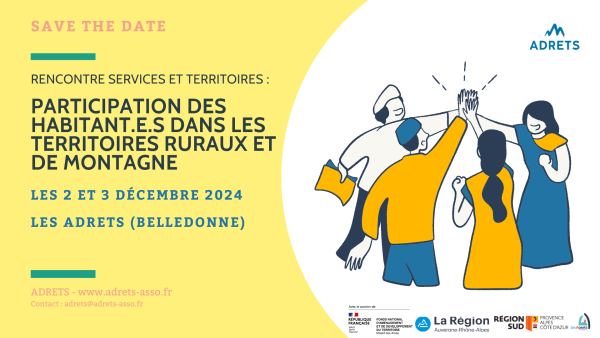 [Inscription] Rencontre Services et Territoires 2024 : Participation des habitant.e.s - 2 et 3 décembre prochain