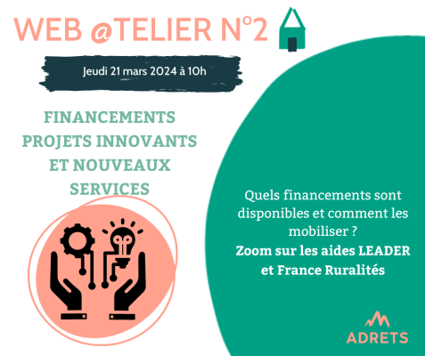 Web@telier #2 - Financements projets innovants et nouveaux services