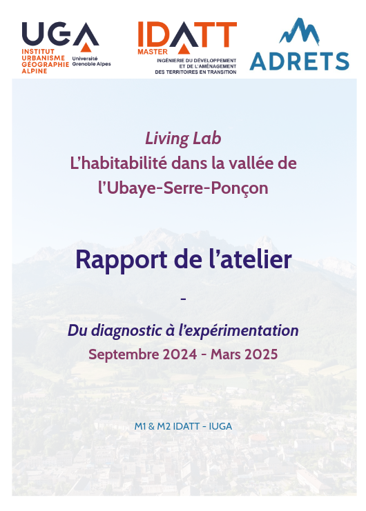 Living Lab 2024 en Ubaye : Note méthologique (Labex ITTEM, master IDDAT)